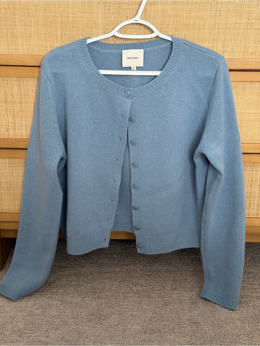 Reformation Clara Cashmere Crew Cardigan